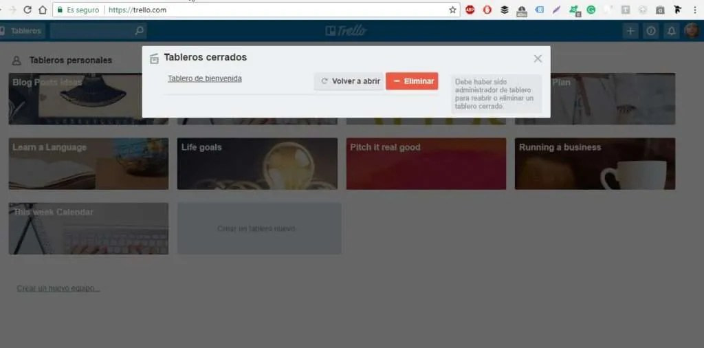 Cómo Eliminar un Tablero de Trello Paso a Paso en menos de 5 min